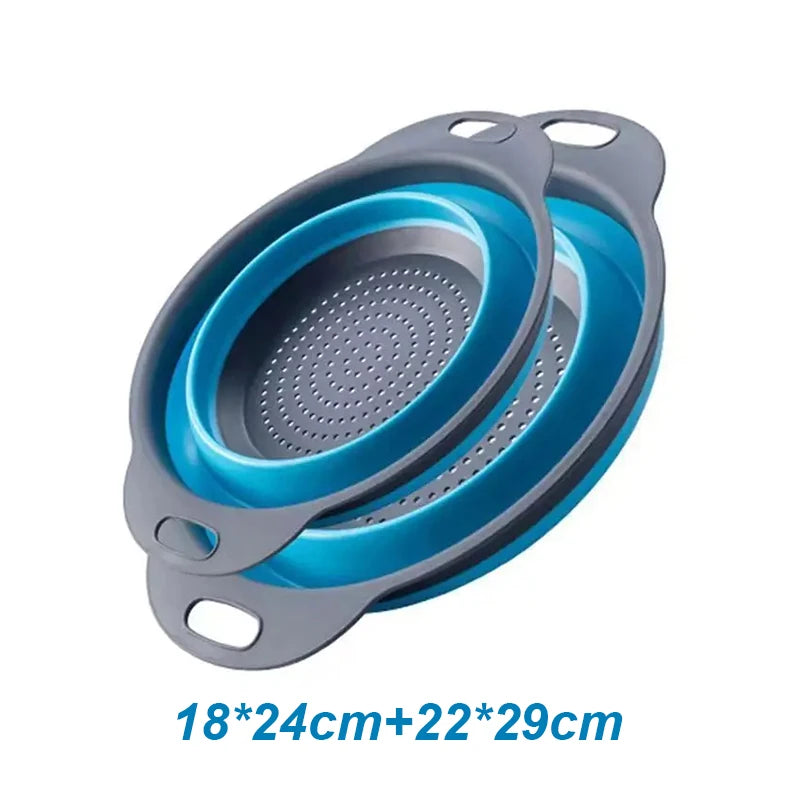 Foldable Silicone Colander (2pk)