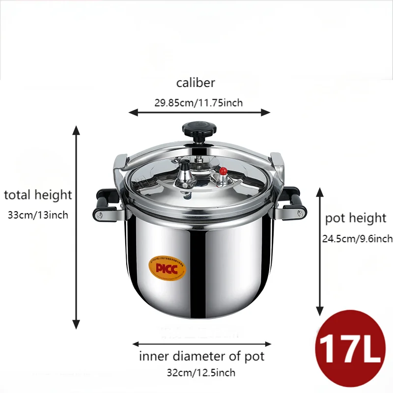 4/6/7/15/17/20/24/40/50 Liters Stainless Steel Pressure Cooker