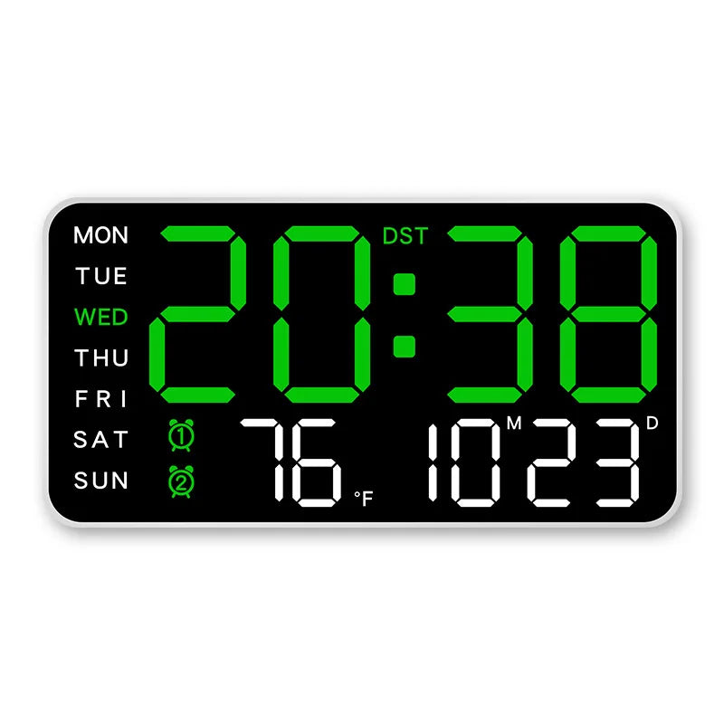 DigiWallClock Pro: 12" LED, Remote