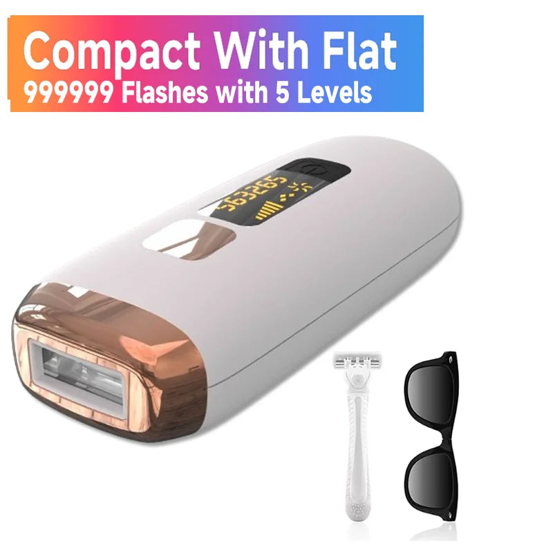 Laser Epilator: 999,999 Flashes