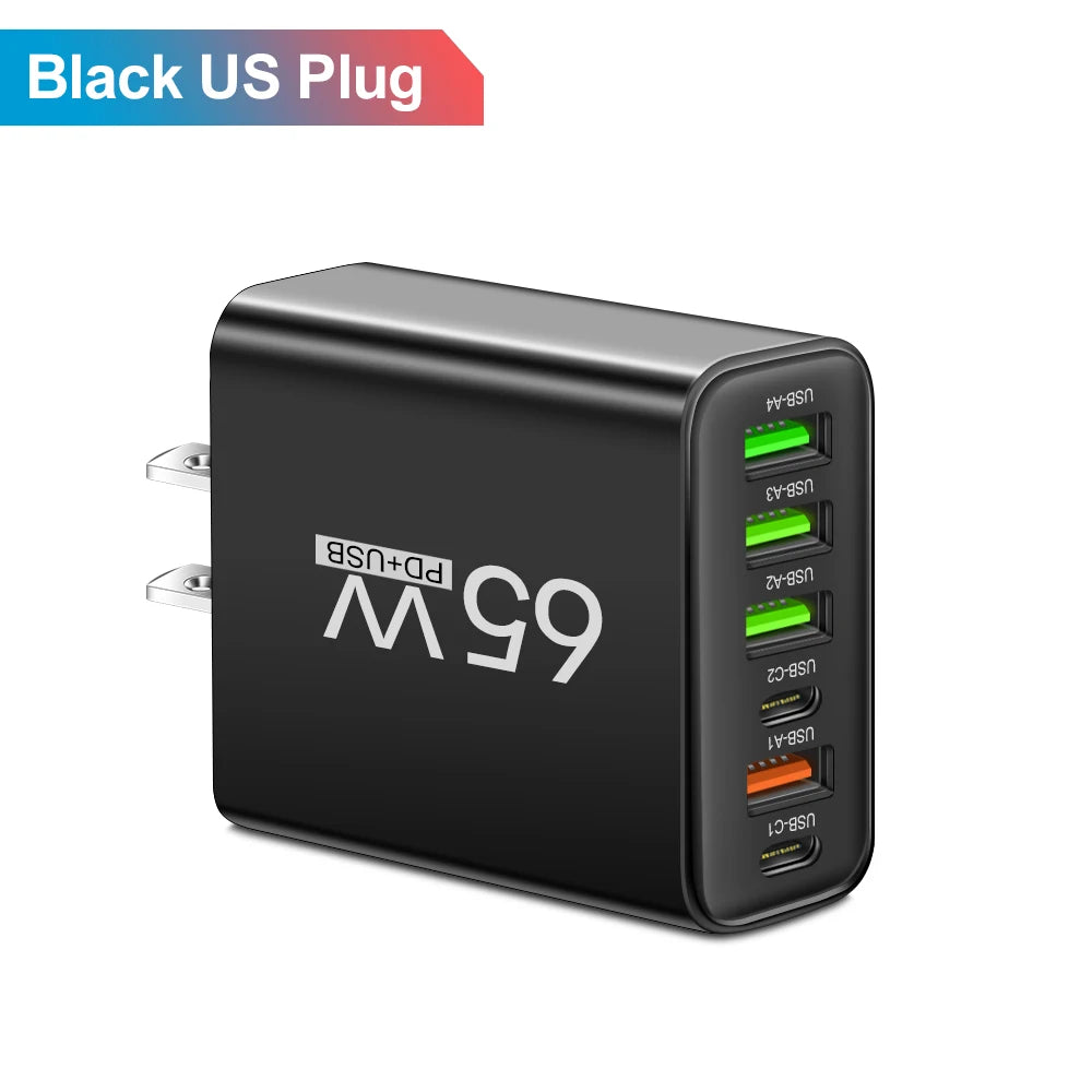 Total 65W 6-Port Charger