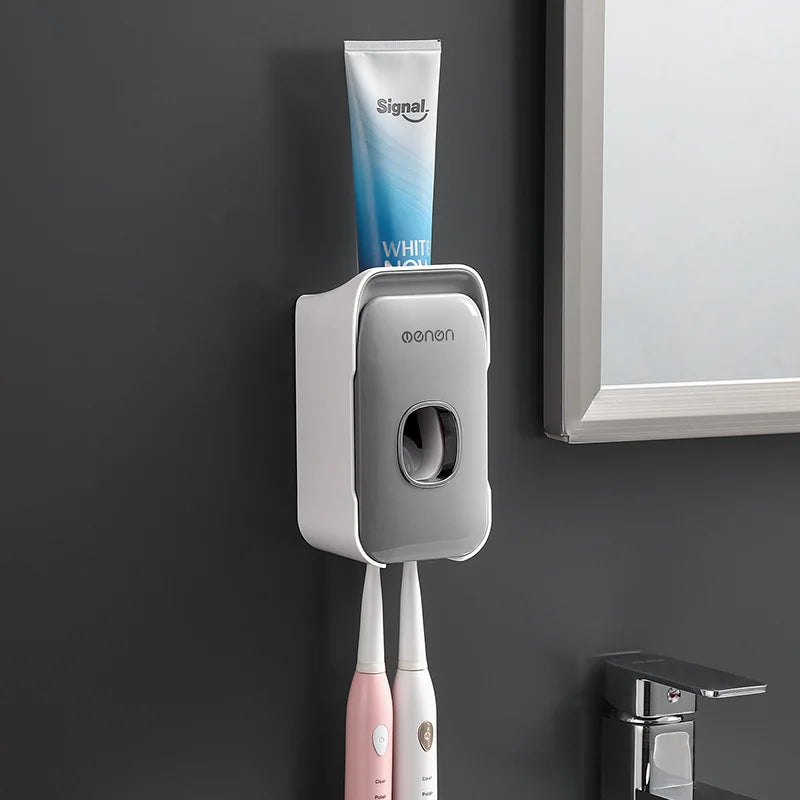 Home-Restroom Organizer: Toothpaste & Brush