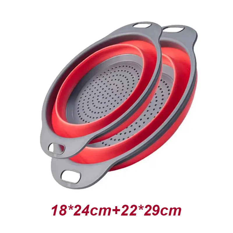 Foldable Silicone Colander (2pk)