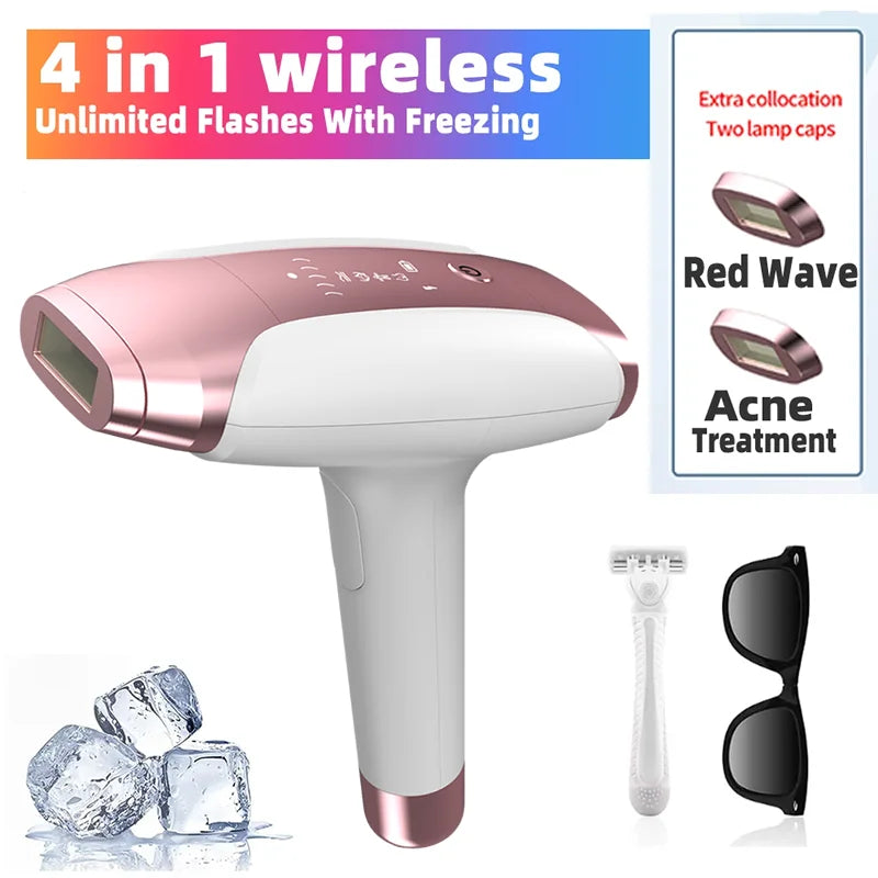 Laser Epilator: 999,999 Flashes