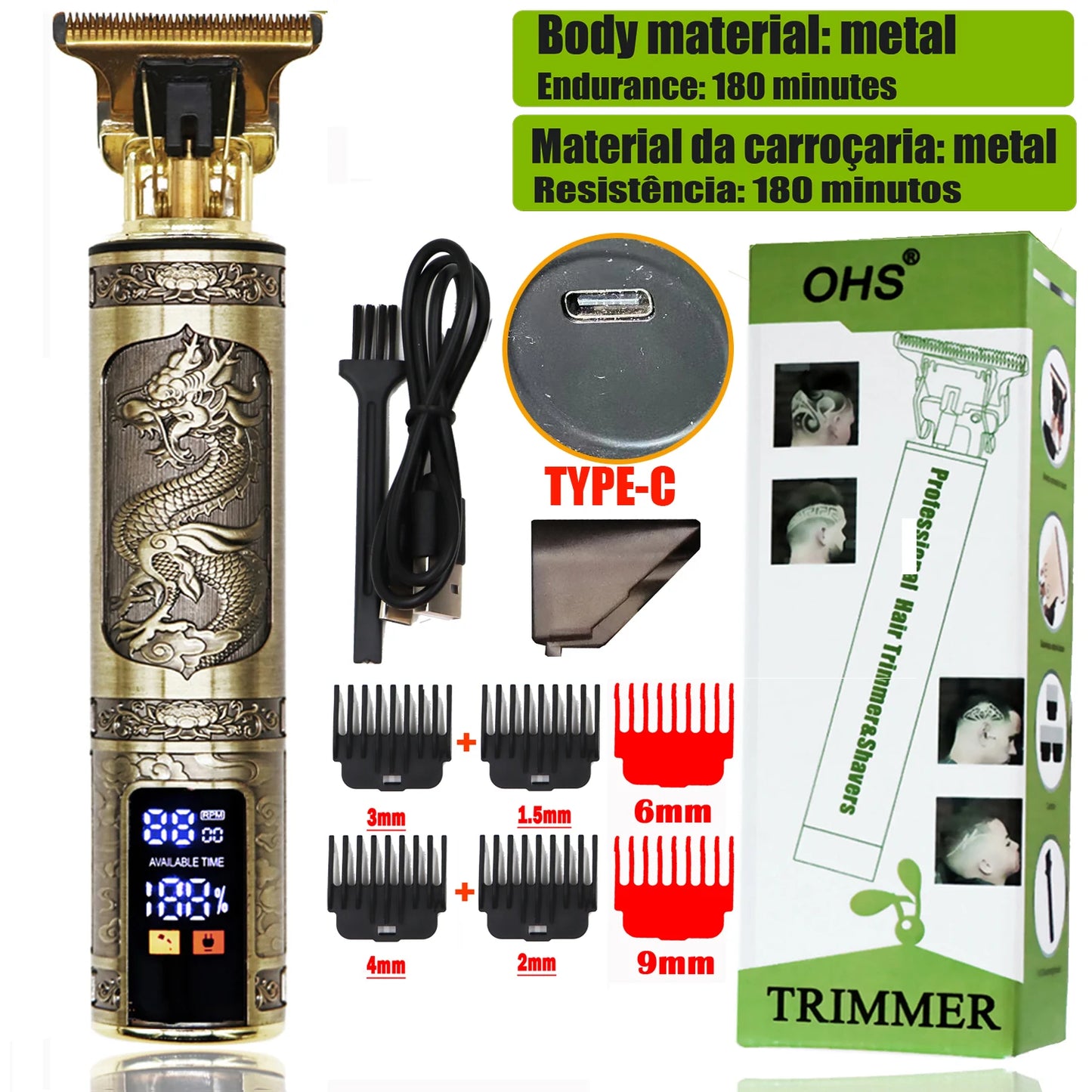 T9 Dragon: Cordless Hair Clipper