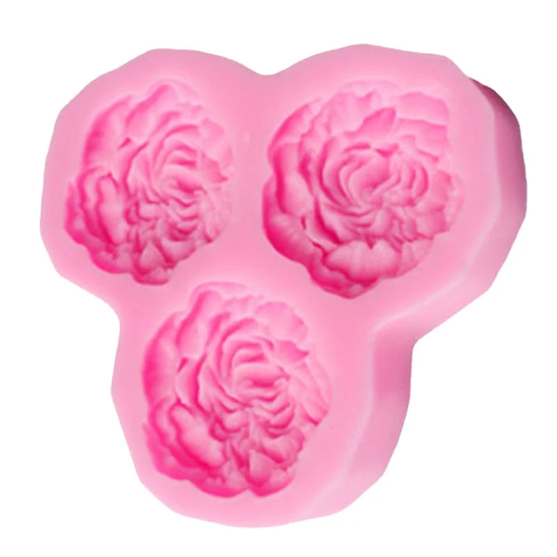 Peony Silicone Mold: Cake Topper