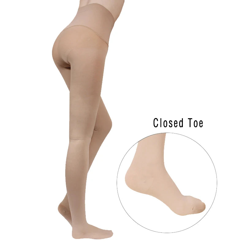Medical Compression Pantyhose: 22-32 mmHg