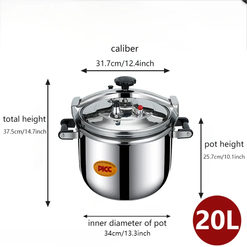 4/6/7/15/17/20/24/40/50 Liters Stainless Steel Pressure Cooker
