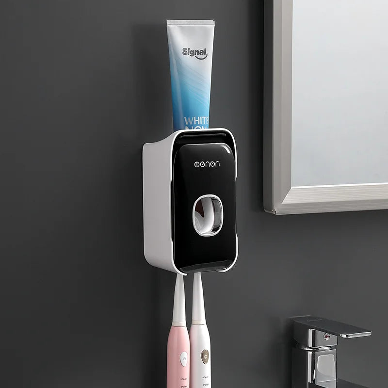 Home-Restroom Organizer: Toothpaste & Brush